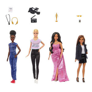 NRFB Mattel, Signature Barbie Career of the Year Women in Film Set 4 Dolls, NIB